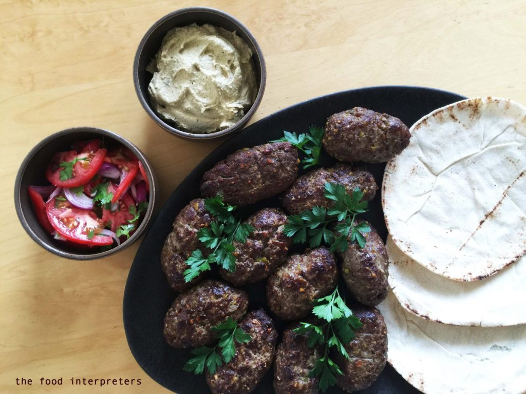 Beef Kebabs, a Pistachio Sauce and a Salad | the food interpreters